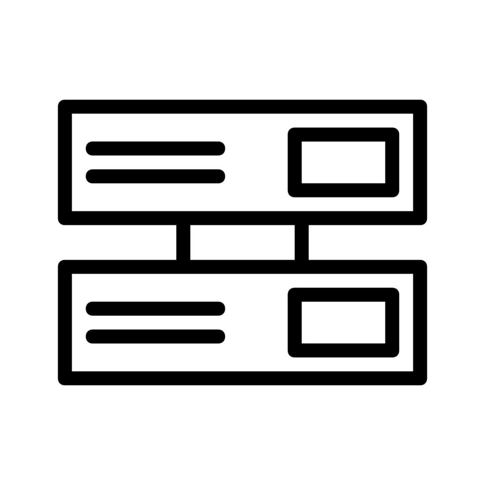 Server illustrated on a white background vector