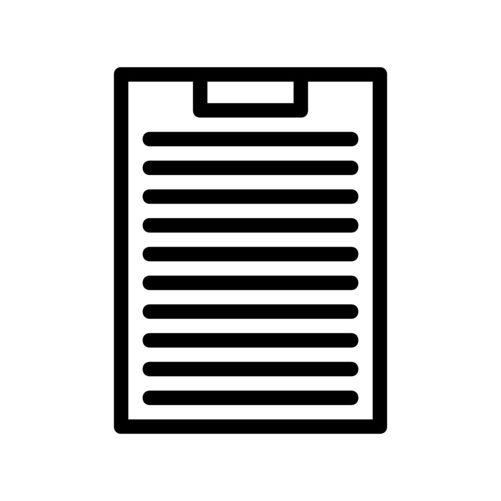 Clipboard illustrated on white background vector