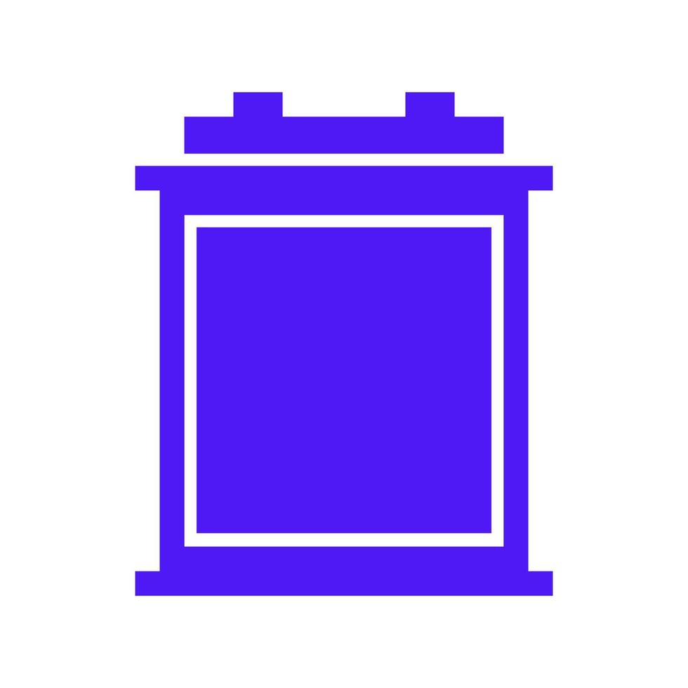 Car battery illustrated on a white background vector
