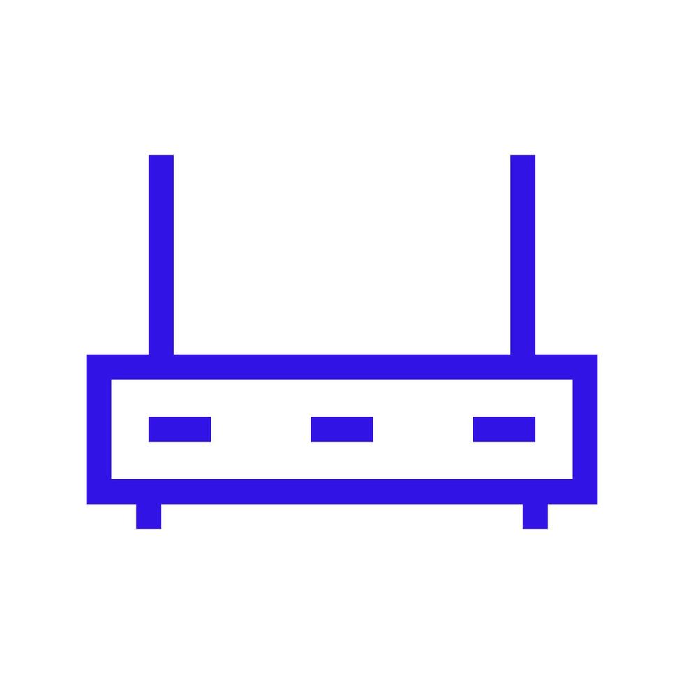 Router illustrated on a white background vector