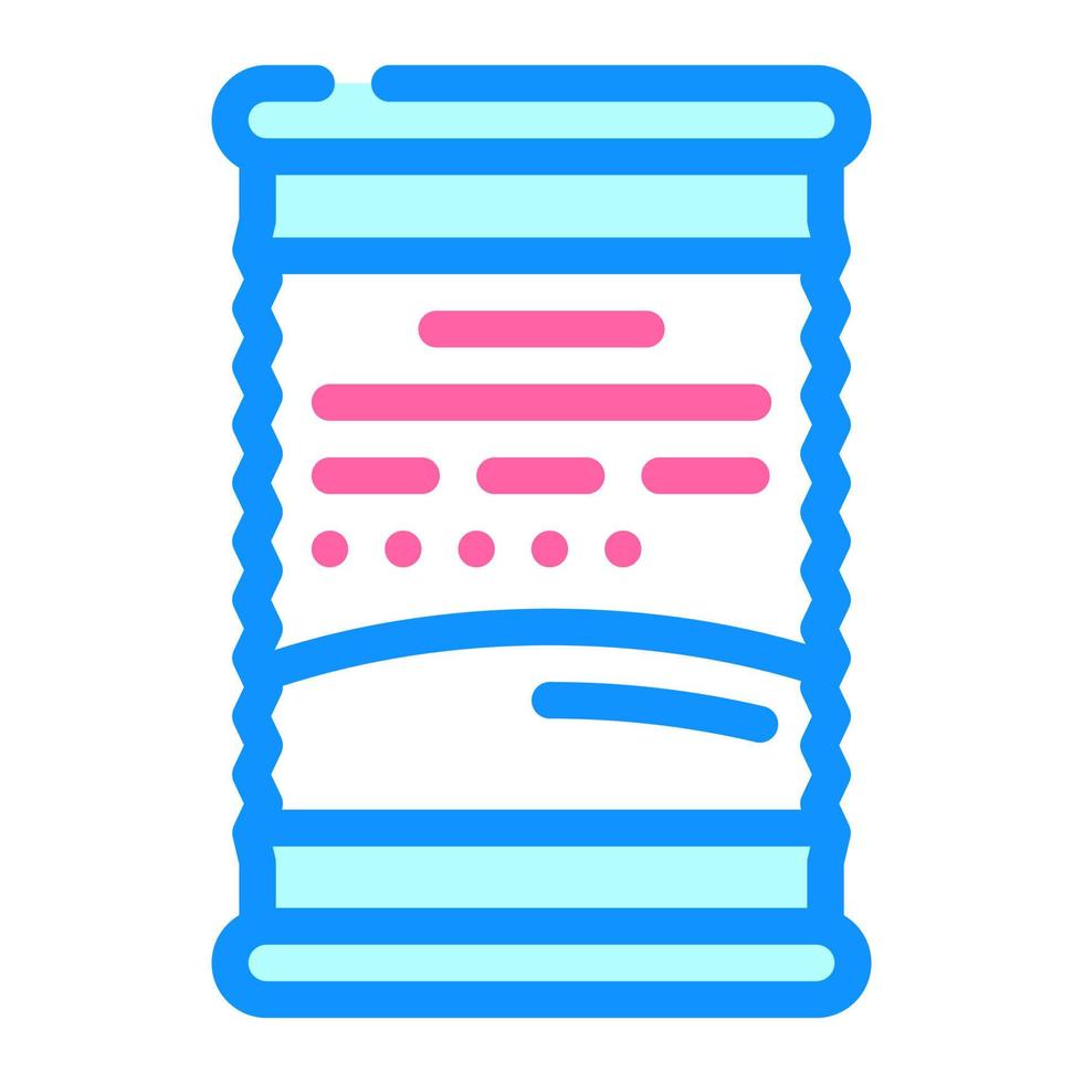 container of canned food color icon vector illustration