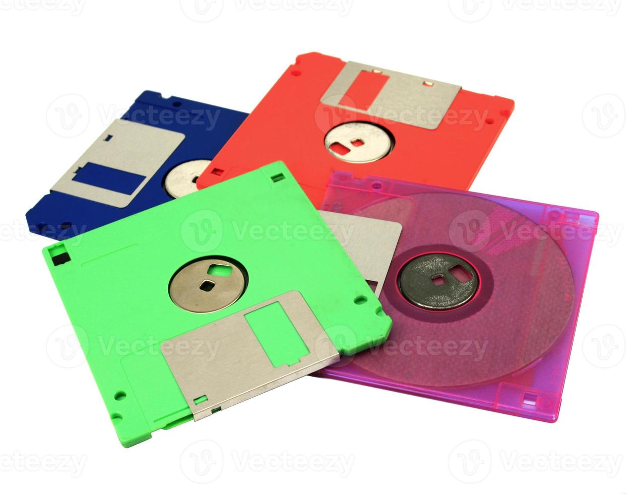 Floppy disk magnetic isolated on white background photo