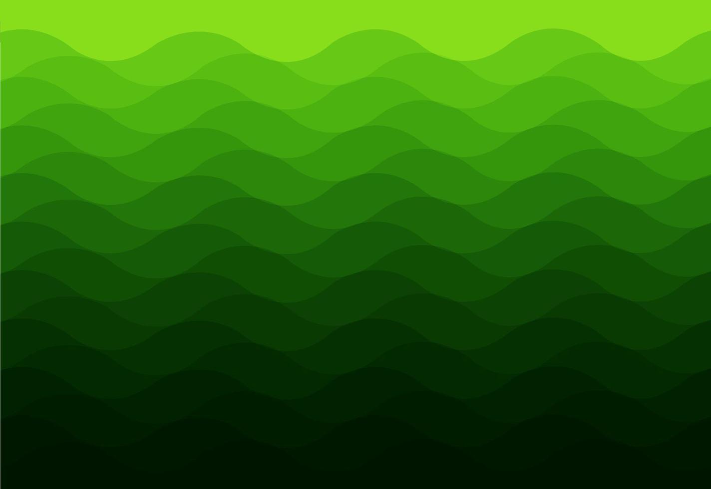 Green gradients curve wave abstract background vector illustration