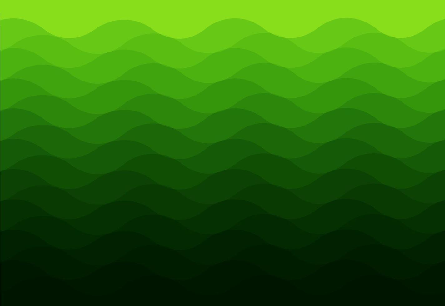 Green gradients curve wave abstract background vector illustration