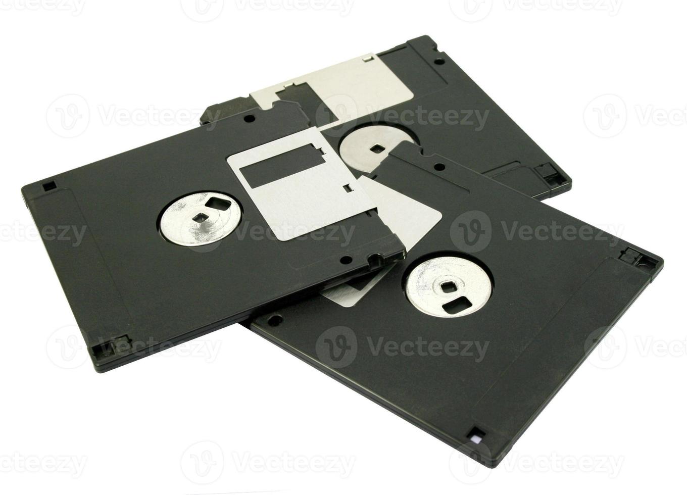 Floppy disk magnetic isolated on white background photo