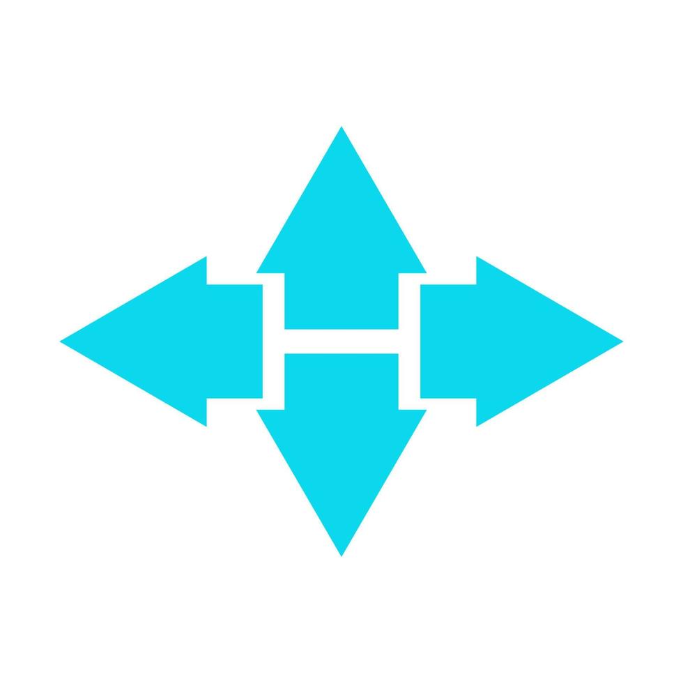 Arrow illustrated on white background vector