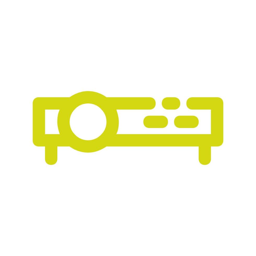 proyector ilustrado sobre un fondo blanco vector