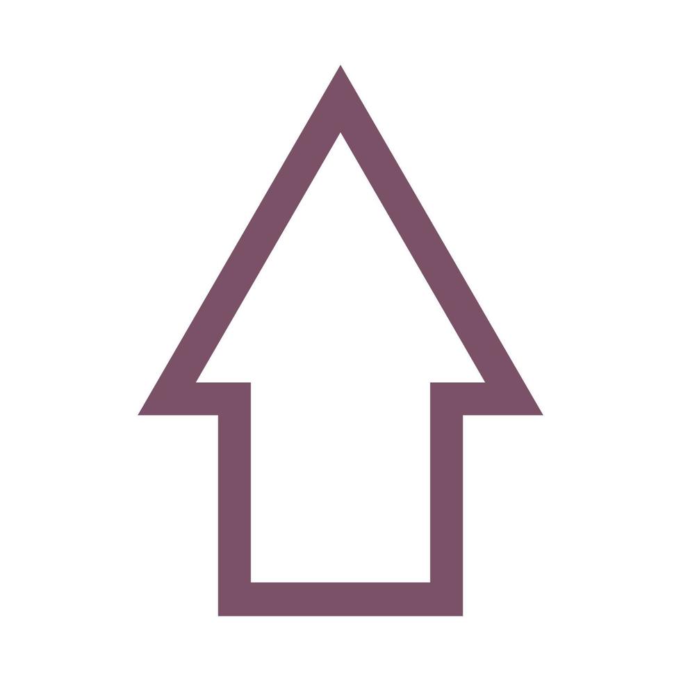 Arrow illustrated on white background vector