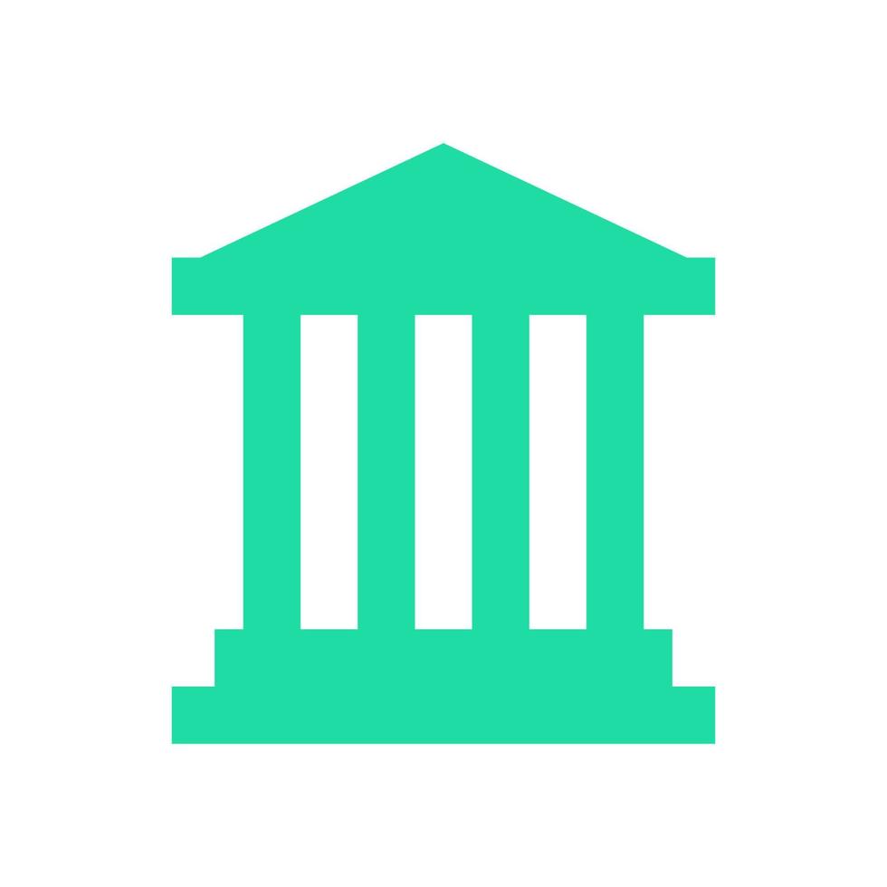 Greek temple illustrated on a white background vector