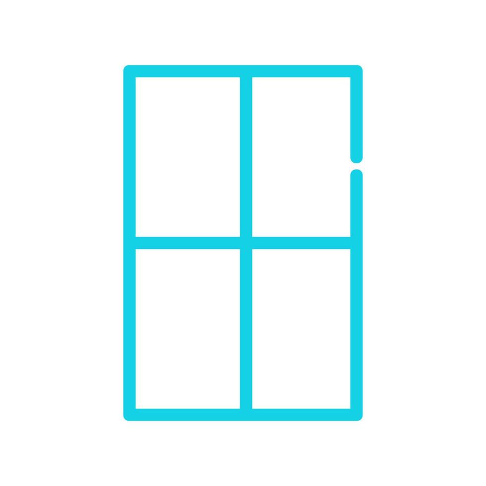Window illustrated on white background vector