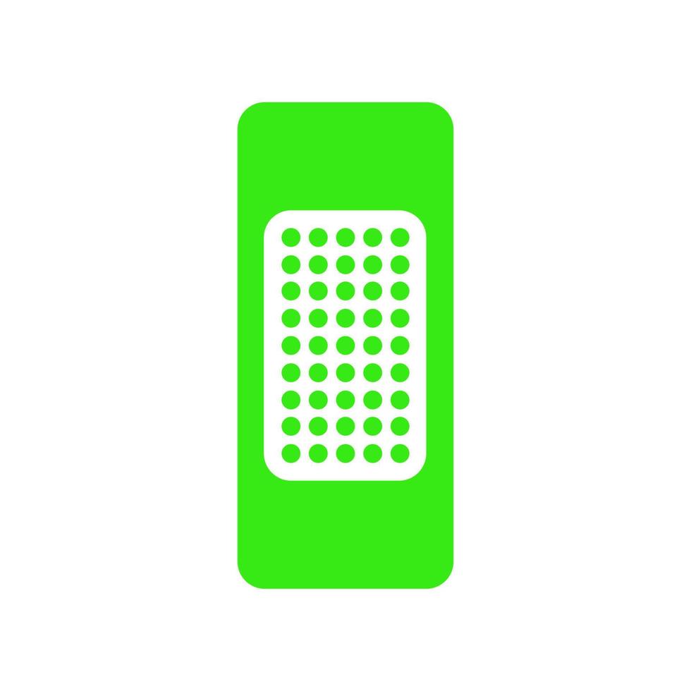 Band-aid illustrated on a white background vector