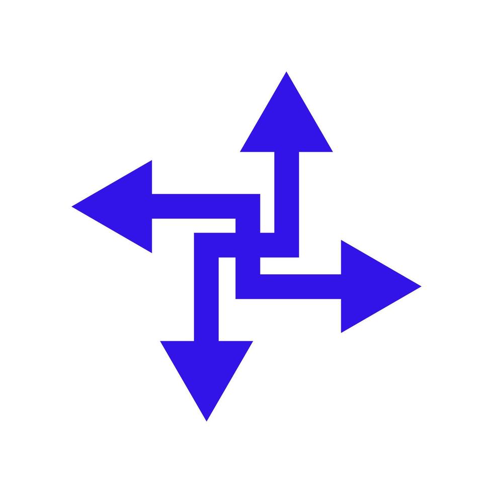Arrow illustrated on white background vector