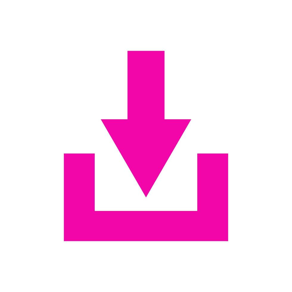 Download arrow illustrated on white background vector