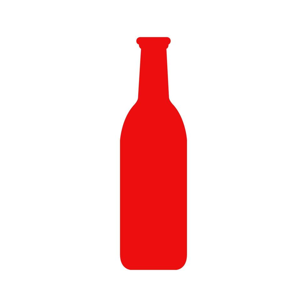 Wine bottle illustrated on a white background vector