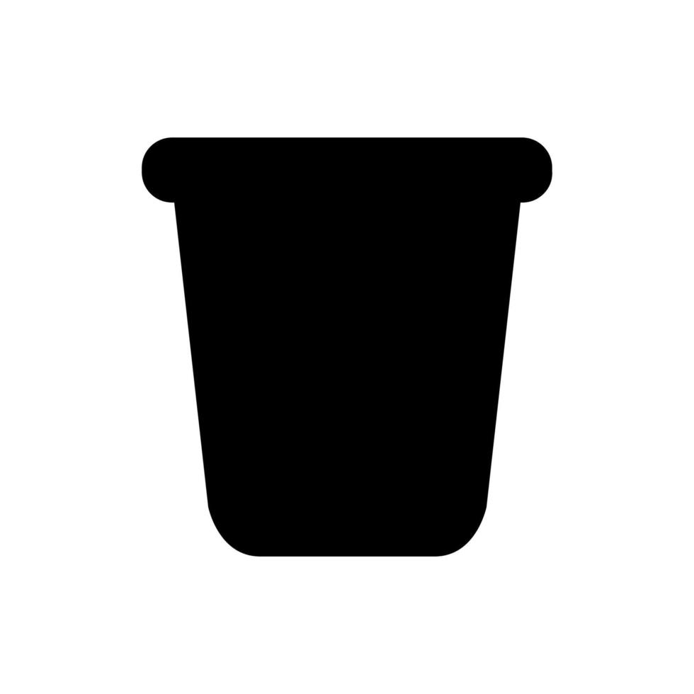 Bucket illustrated on a white background vector