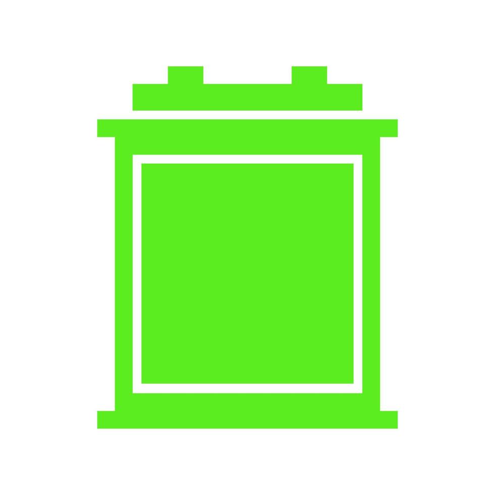 Car battery illustrated on a white background vector