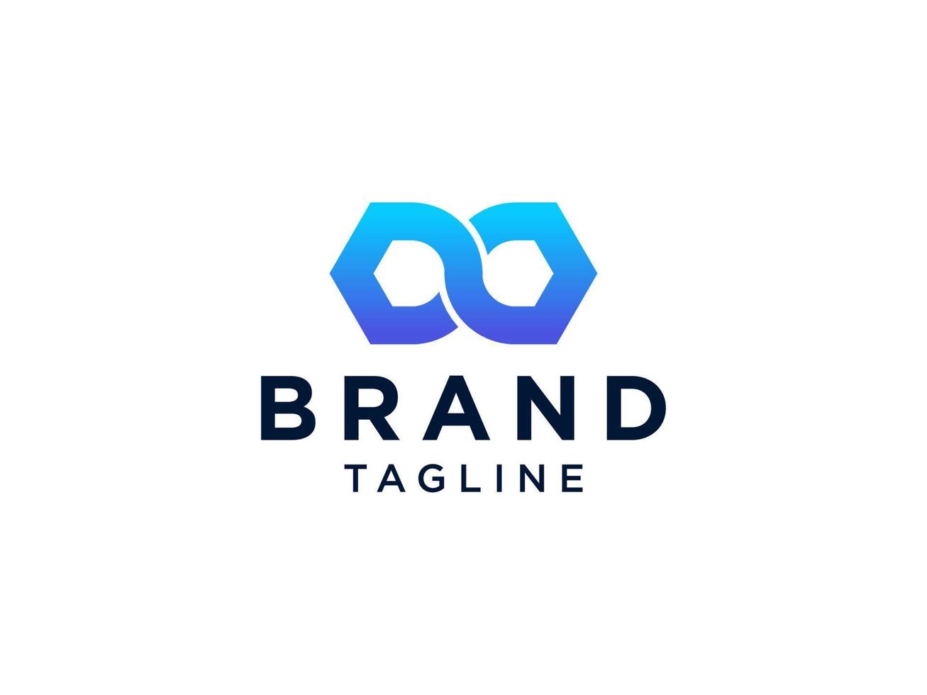 Blue Motion Infinity Logo isolated on White Background. Usable for Business and Technology Logos. Vector Logo Design Template Element.