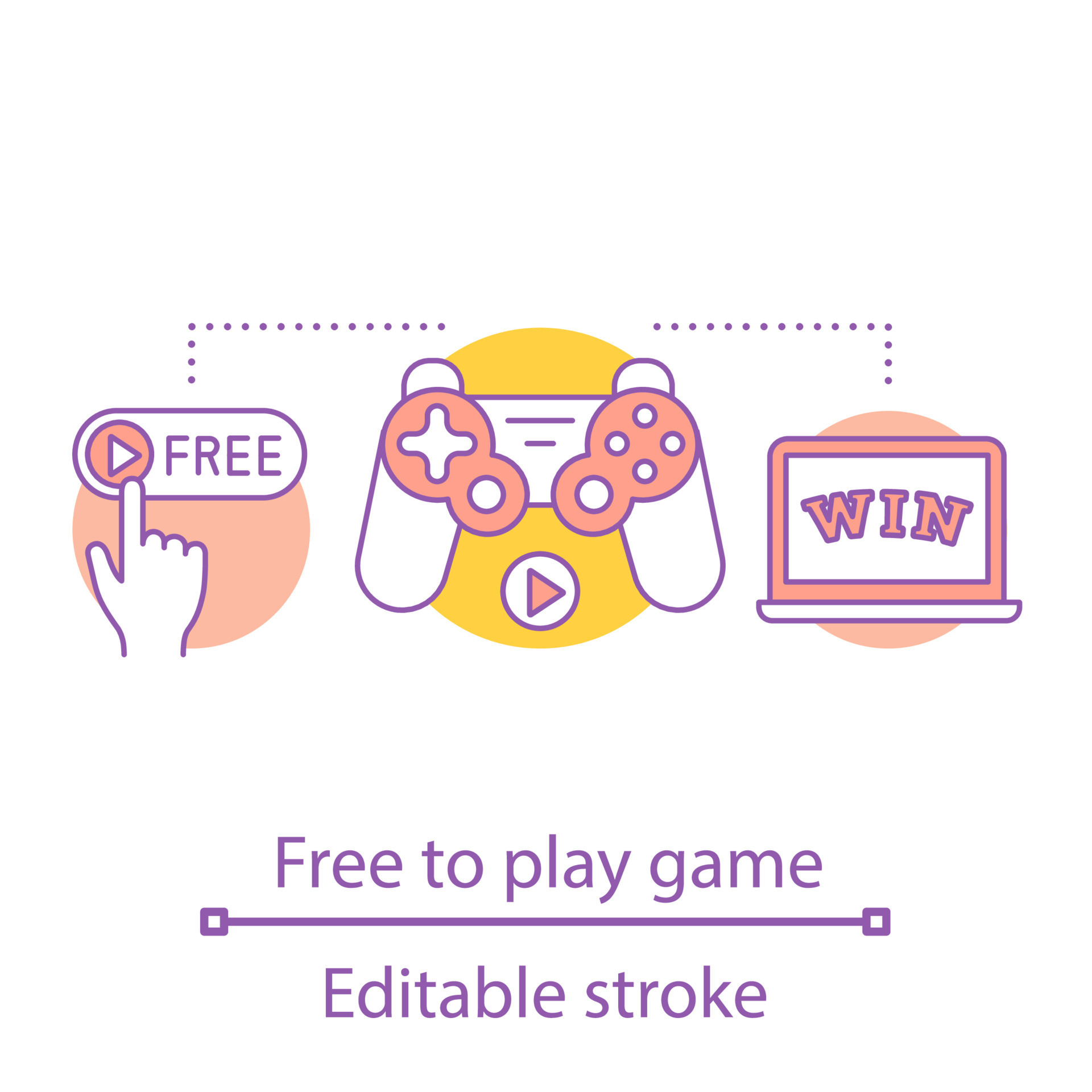 Free Vector  Online games concept illustration with controller