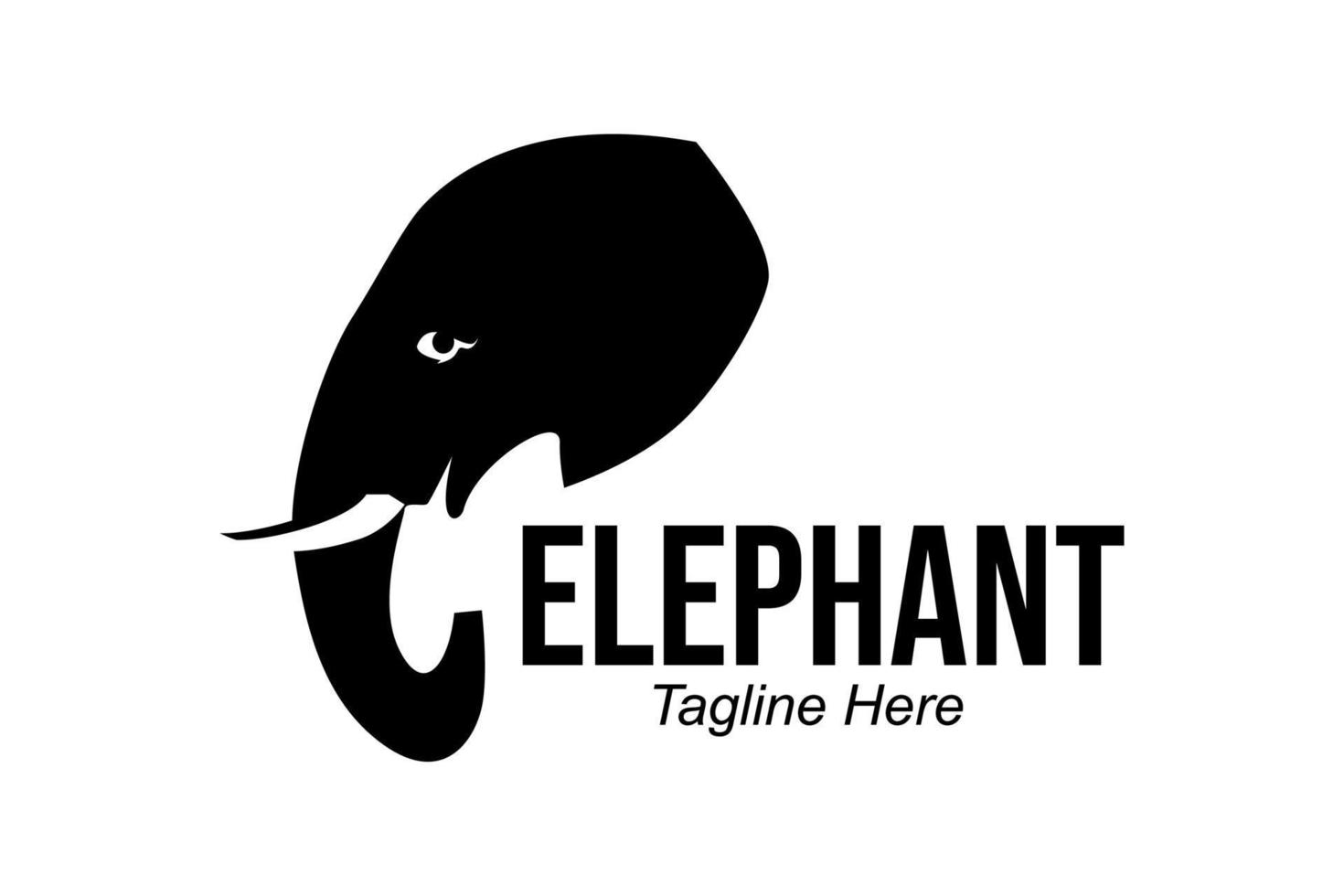 elephant illustration logo vector