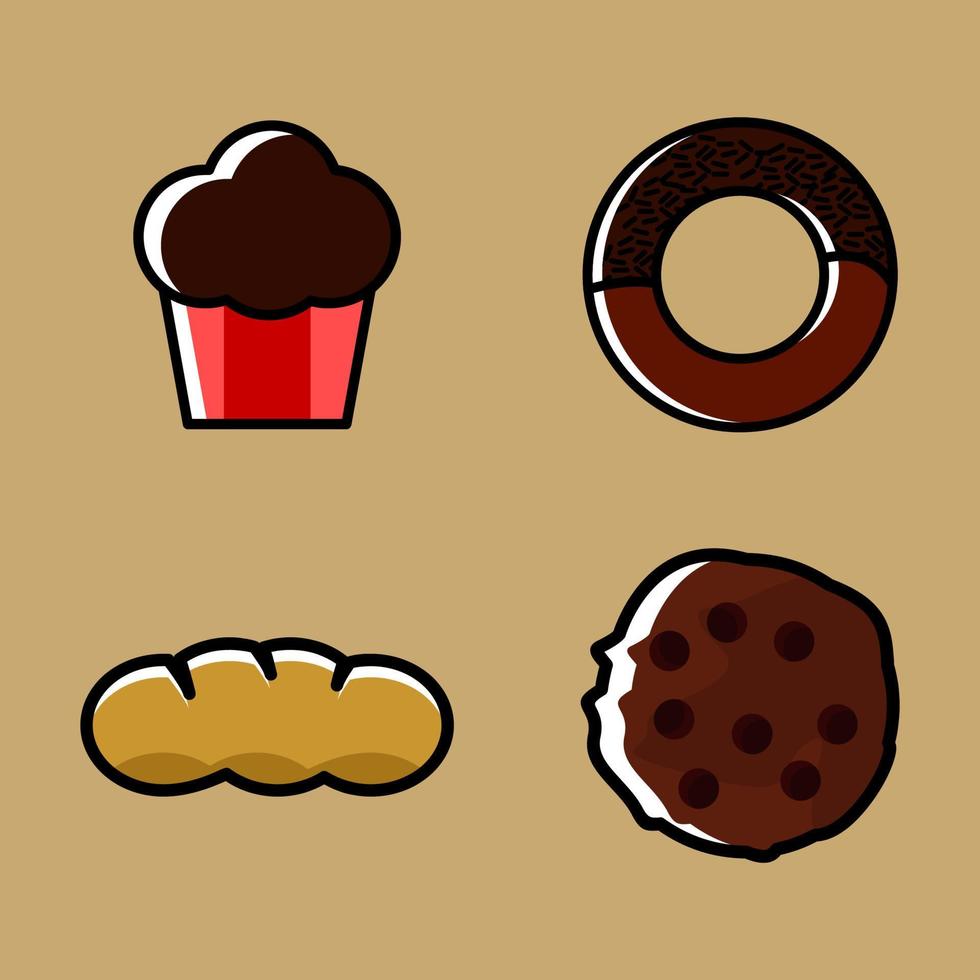 sweet food icon vector