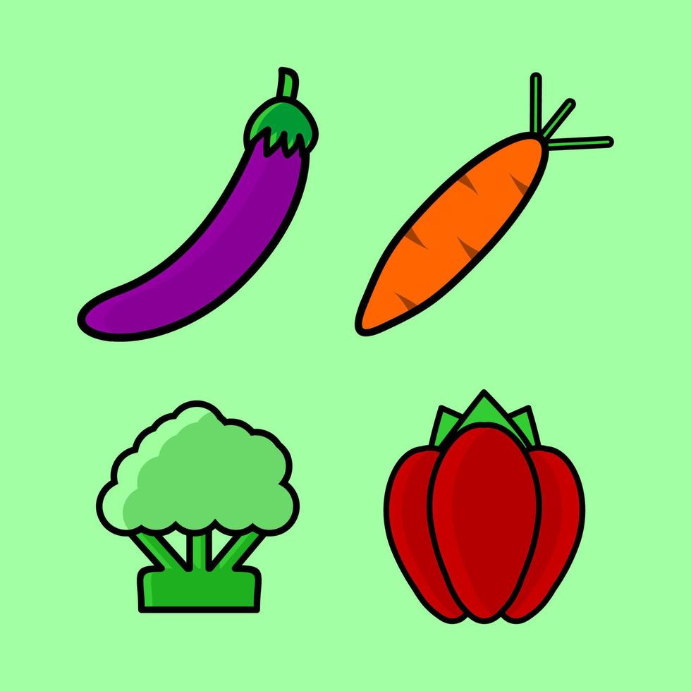 fresh vegetables vector