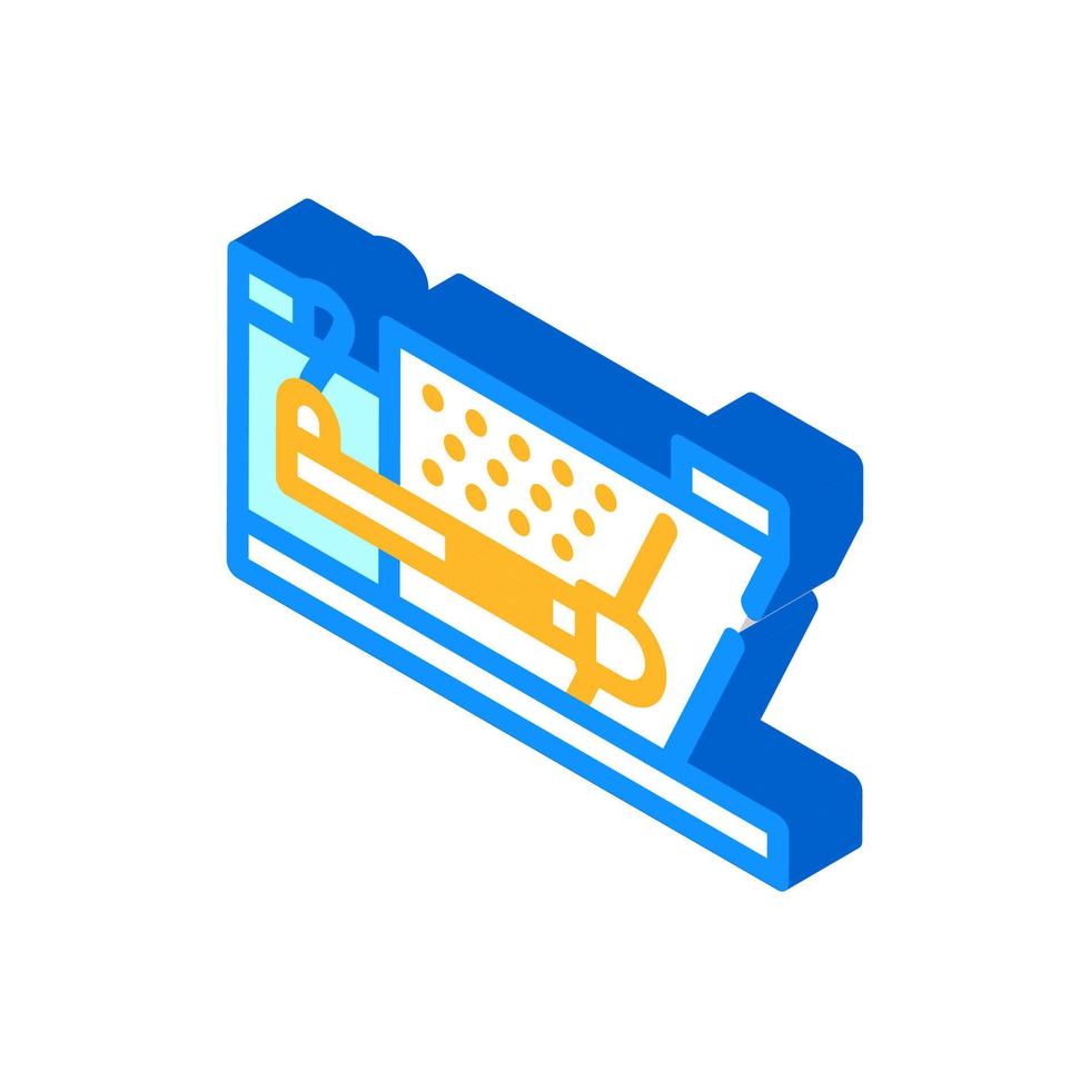 press for briquettes isometric icon vector illustration