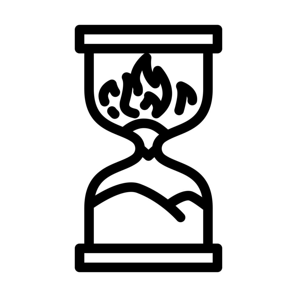 project deadline line icon vector illustration