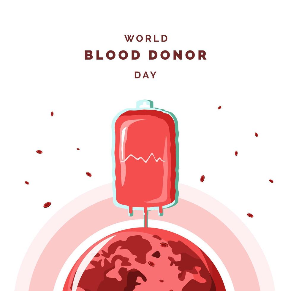 World Blood Donor Day Illustration vector