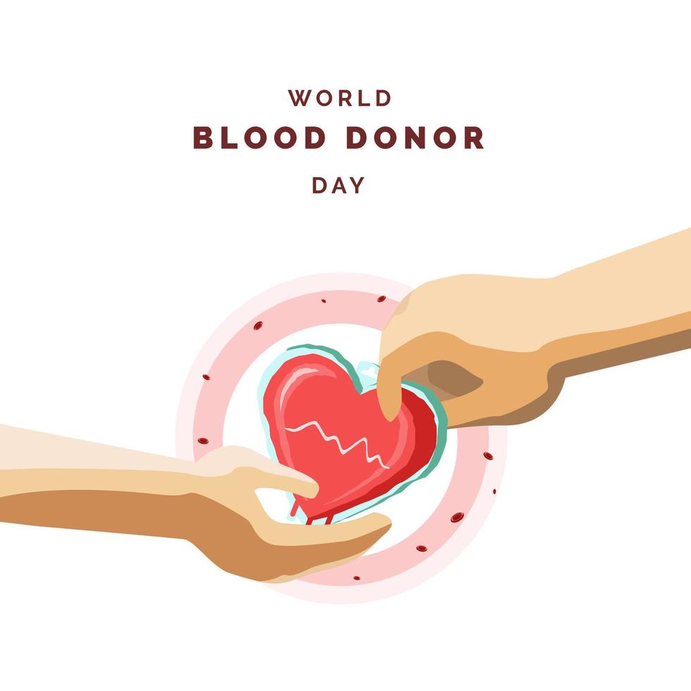 World Blood Donor Day Illustration vector