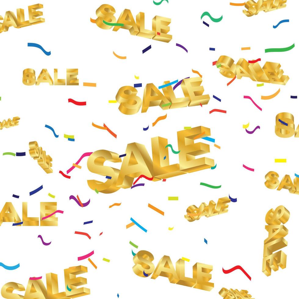 Final sale poster or flyer design. 3D word Sale on colorful and pastel background. Vector illustration