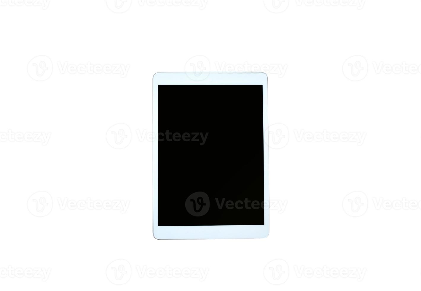 Tablet on White background  with Clipping path. photo