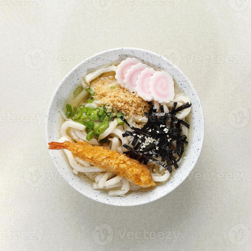 Japanese Shrimp Tempura Udon Noodle photo