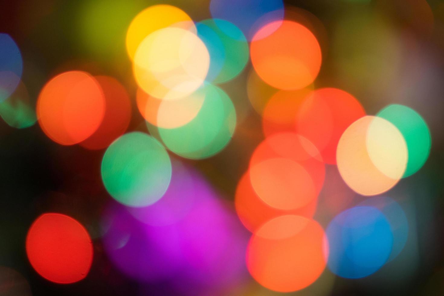 desenfoque - luces de cadena de círculo de bokeh abstracto para papel tapiz de fondo foto