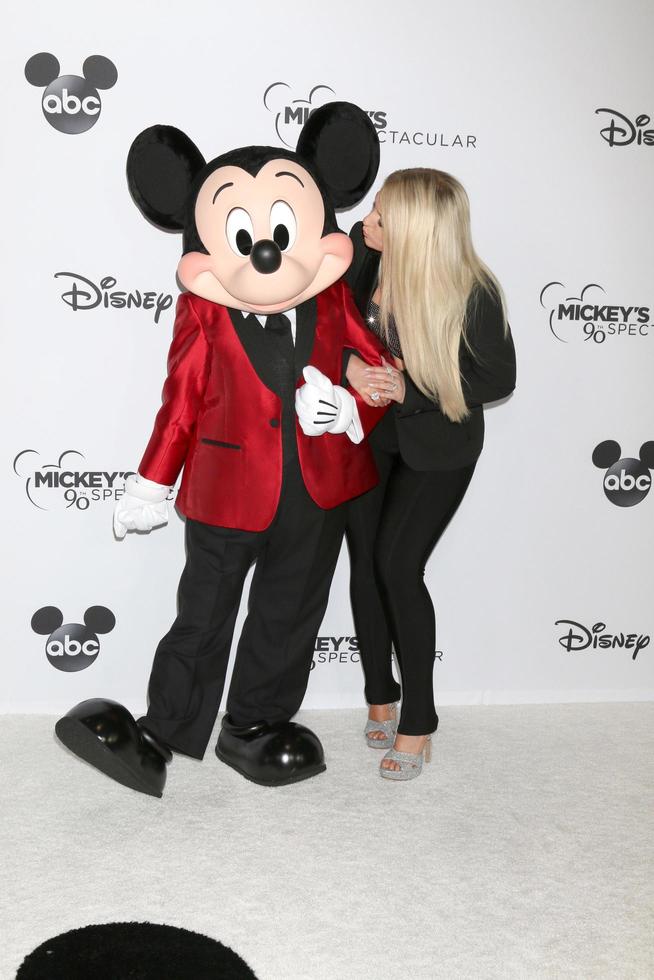 LOS ANGELES   OCT 6 - Mickey Mouse, Meghan Trainor at the Mickey s 90th Spectacular Taping at the Shrine Auditorium on October 6, 2018 in Los Angeles, CA photo
