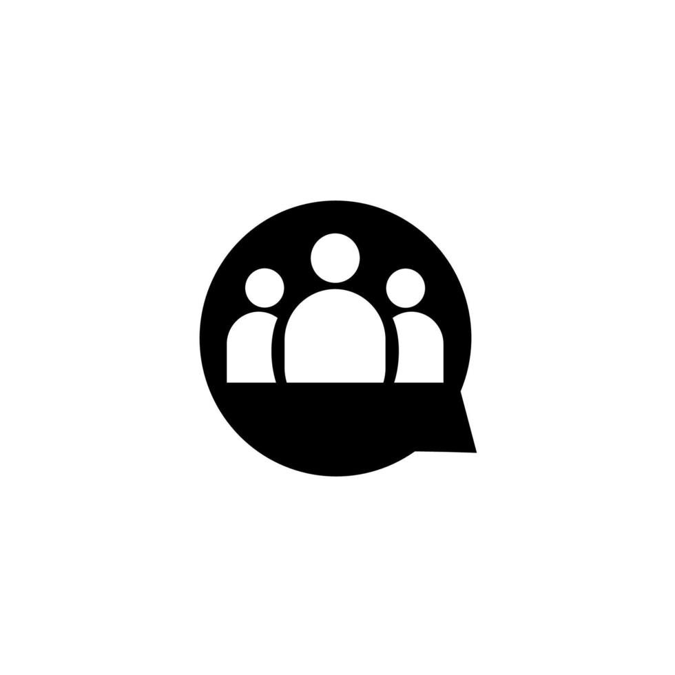 Social media, Flat style vector illustration, Emblem design on white background