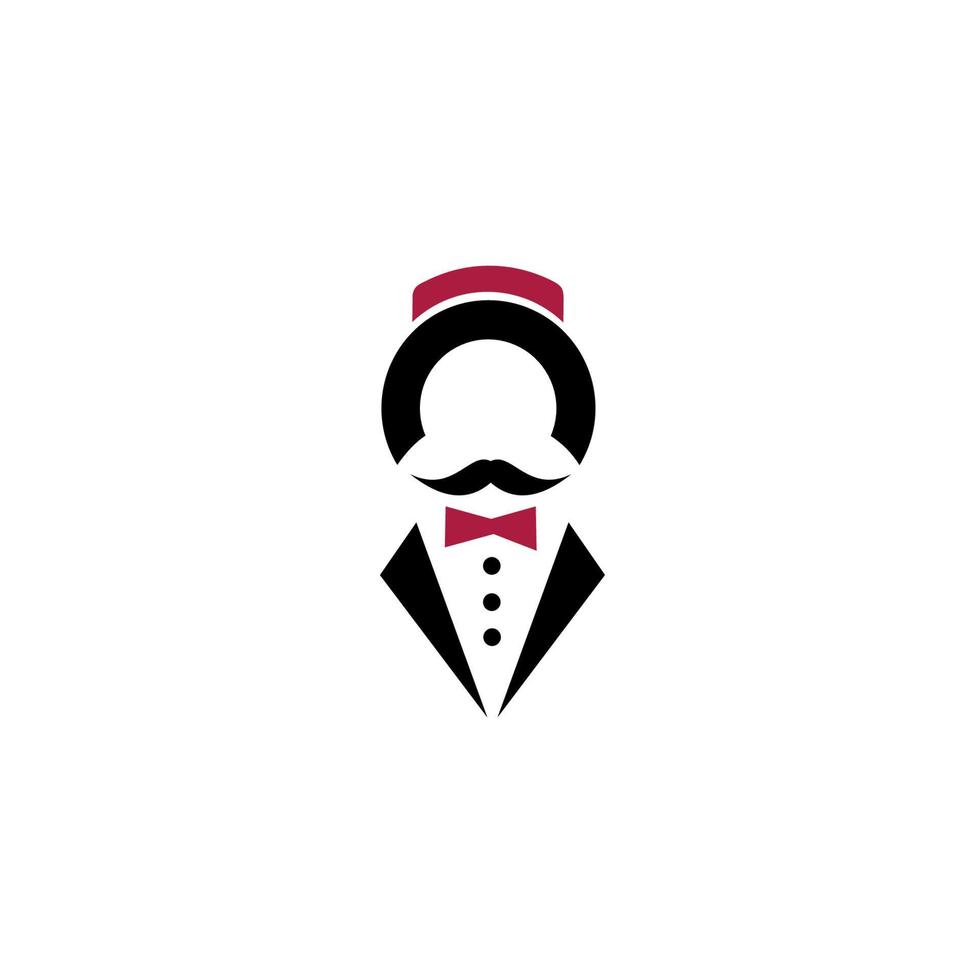 Door man thin line icon. Hotel concierge person with cap. symbols collection icon for websites, web design, vector