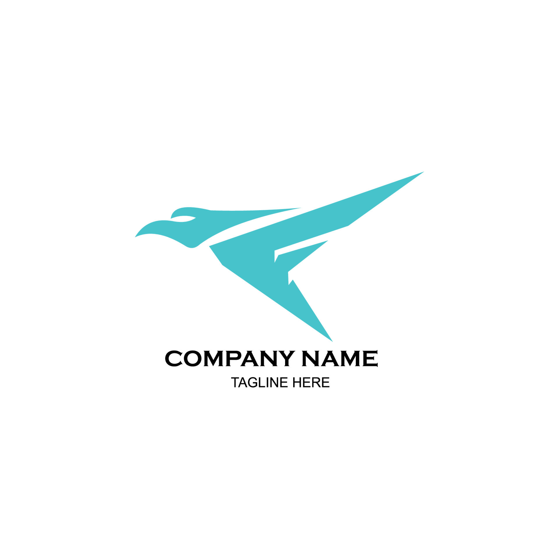 Bird Logo Design, filled flat sign for mobile concept and web design