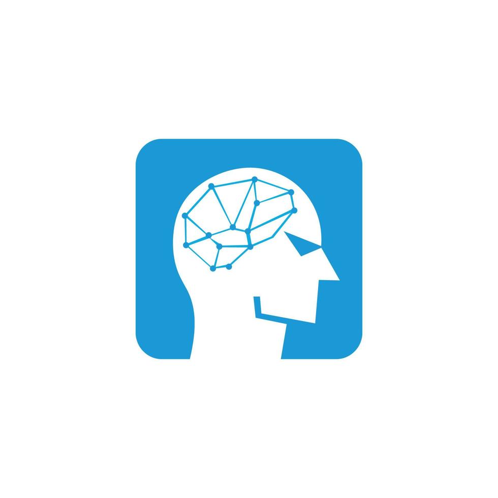 Brain activity concept. light bulb, human head. Creative idea, mind, nonstandard thinking logo vector