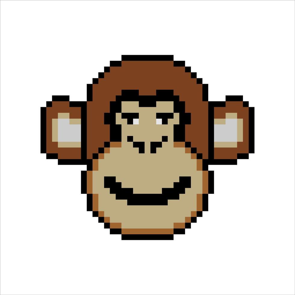 Pixel Monkey Vector Art, Icons, and Graphics for Free Download