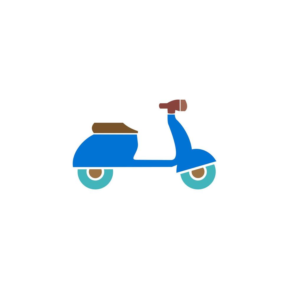 ilustración de vector de icono de motocicleta. aislado sobre fondo blanco.
