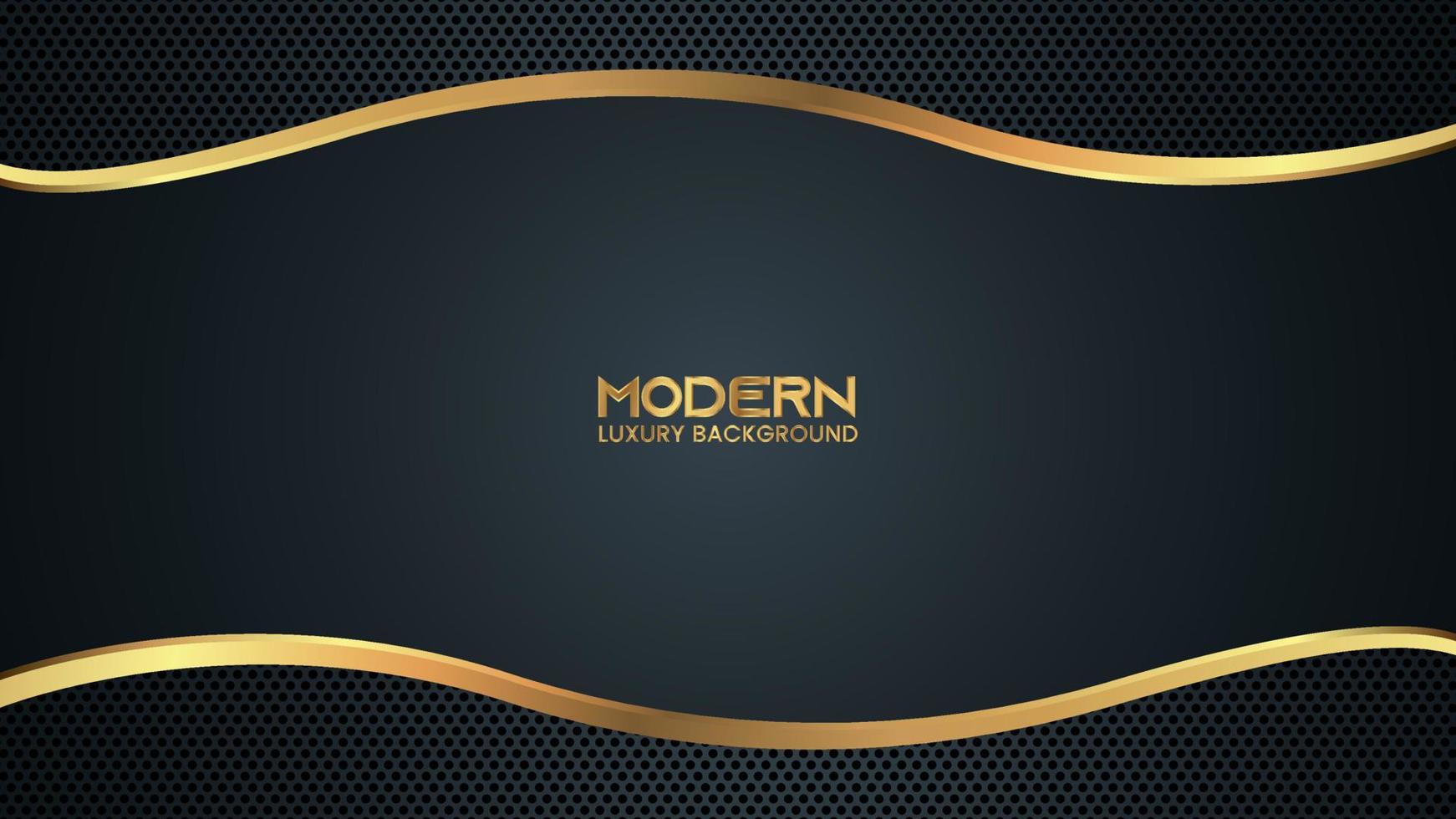 Luxury Abstract Modern Technology Background with Shiny Golden Lines and Dot Pattern vector