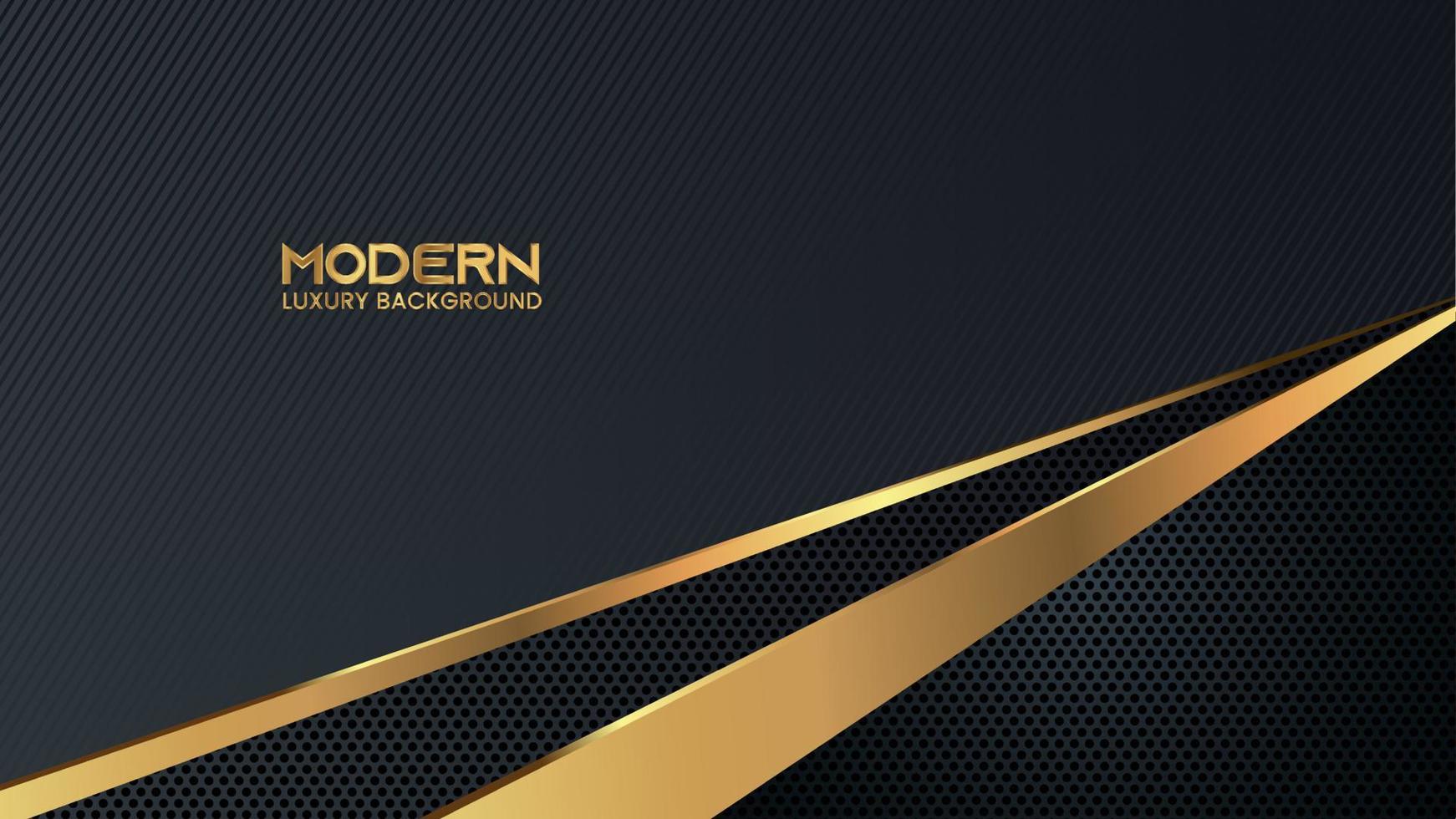 Luxury Abstract Modern Technology Background with Shiny Golden Lines and Dot Pattern vector