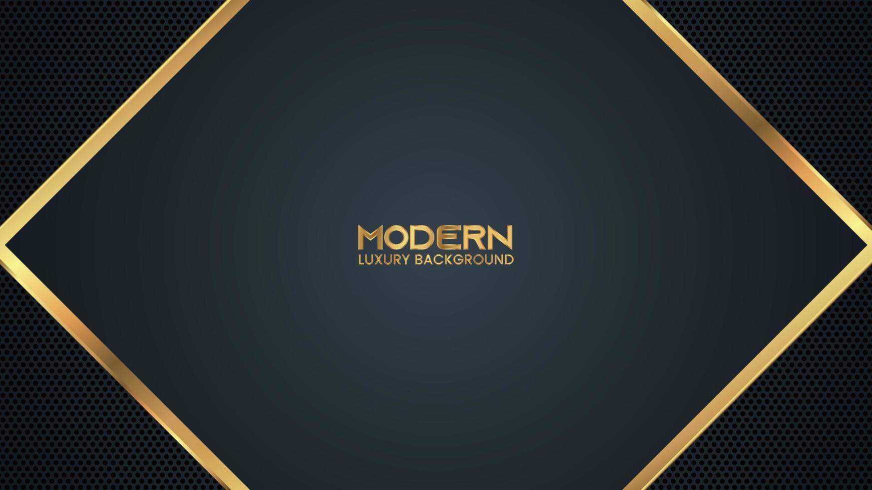 Luxury Abstract Modern Technology Background with Shiny Golden Lines and Dot Pattern vector