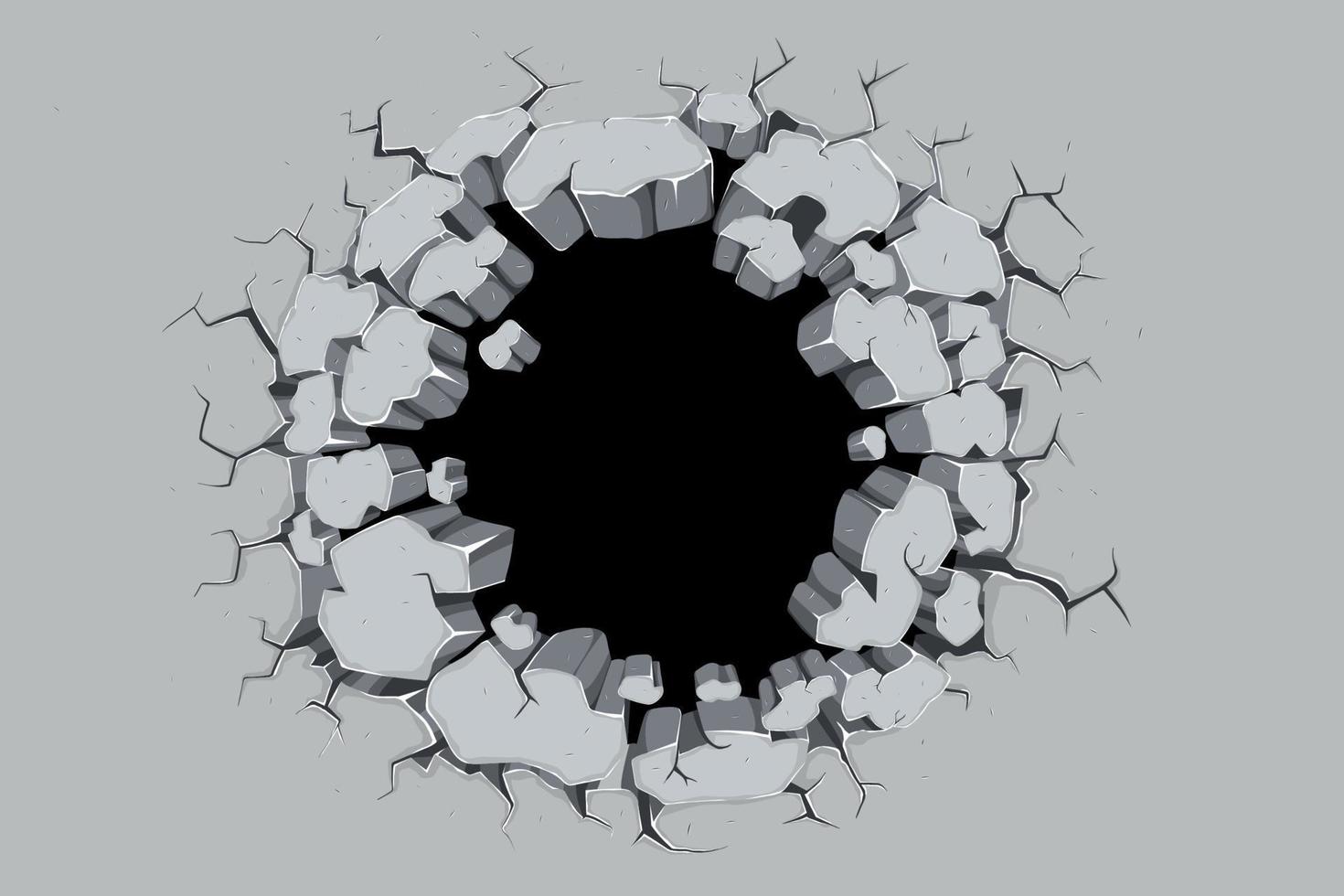 Hole on wall illustration Background. 8202496 Vector Art at Vecteezy