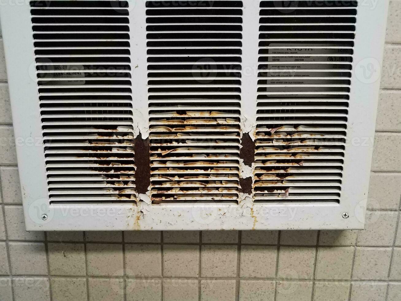 vent or heater with rust or corrosion photo