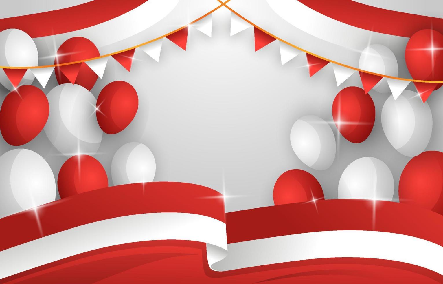 Indonesia Independence Day Background vector