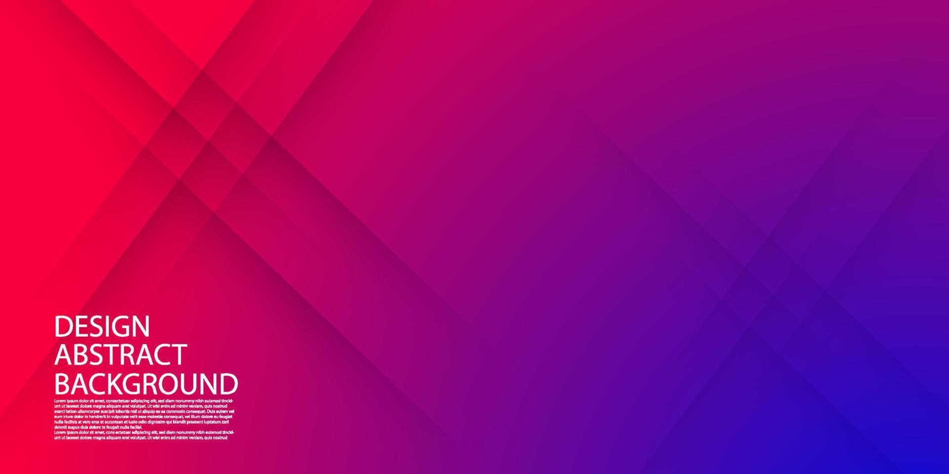 Resumen de fondo moderno. degradado rojo rosa a azul púrpura. puede usar este fondo para su contenido como video, cotización, promoción, blogs, redes sociales, sitio web, etc. vector eps10