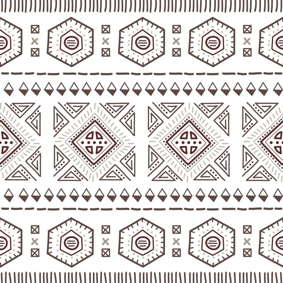 Navajo seamless pattern. Ikat background with traditional design texture vector