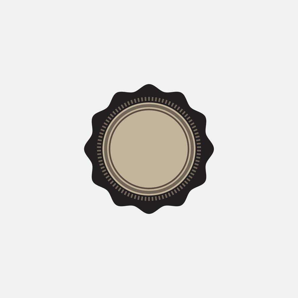 Retro emblem design. Vintage style with copy space. vector