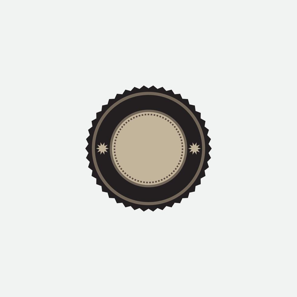 Retro emblem design. Vintage style with copy space. vector